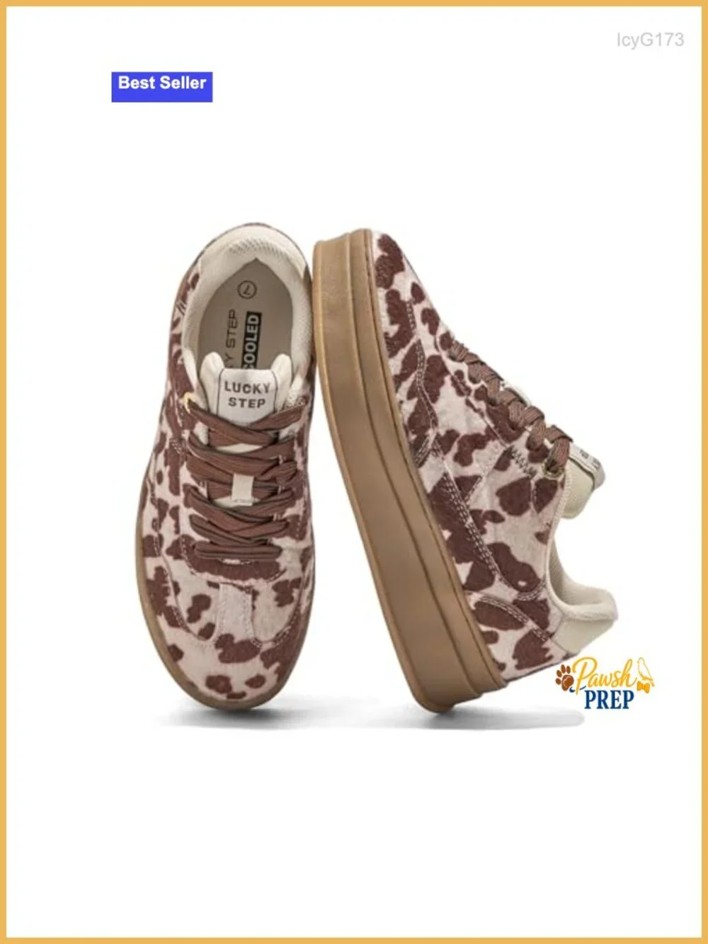Women's Platform Sneakers Fashion Retro Casual Comfortable Suede Leather TPR